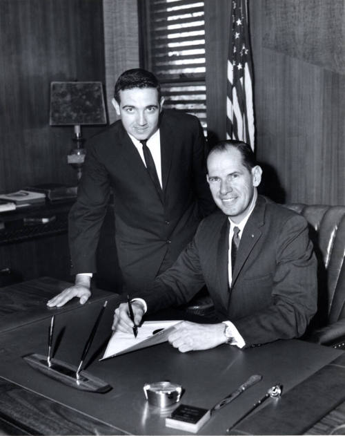Photograph - Mayor Signing document(?)