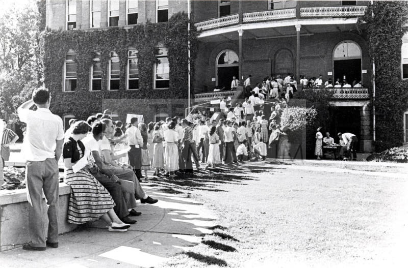 Photograph - Arizona Start University Students Registering