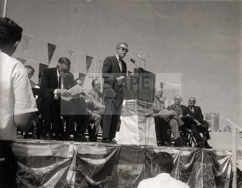 Photograph - Governor Jack Williams dedication speach