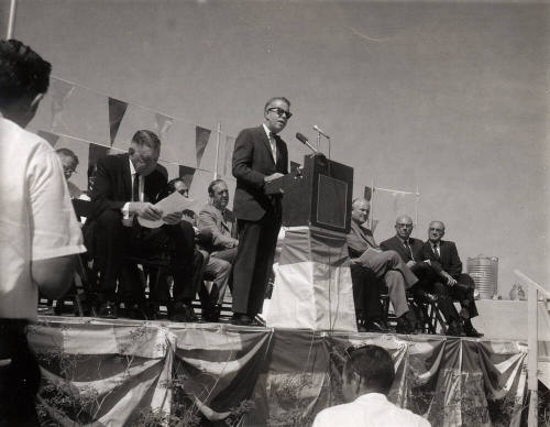 Photograph - Governor Jack Williams dedication speach