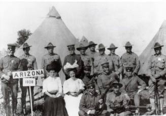 Photograph - AZ National Guard Soldiers and 2 Women