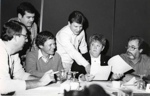Photograph - "UWT" decisions Task Force Meeting at Ramada Inn - 6 people