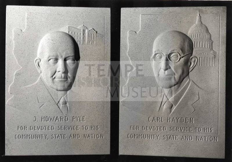 Photograph - J. Howard Pyle and Carl Hayden Plaque