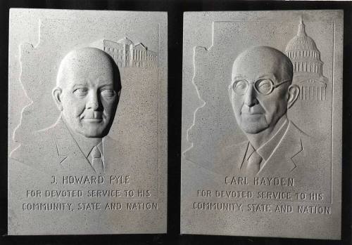 Photograph - J. Howard Pyle and Carl Hayden Plaque