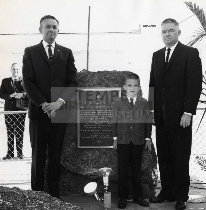 Photograph - Dedication of Site of Hayden's Ferry