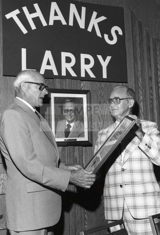 Photograph - Lawrence Dyball honored at Testimonial/Dinner on May 28, 1981