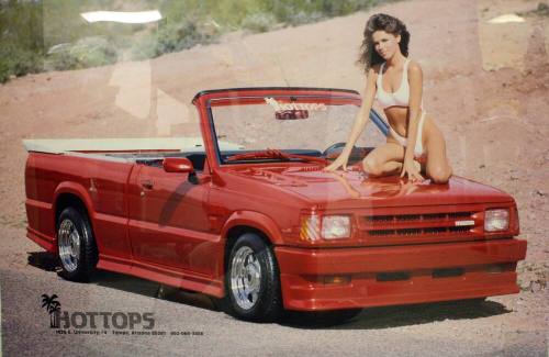Poster-Hot Tops Mazda Truck and Model