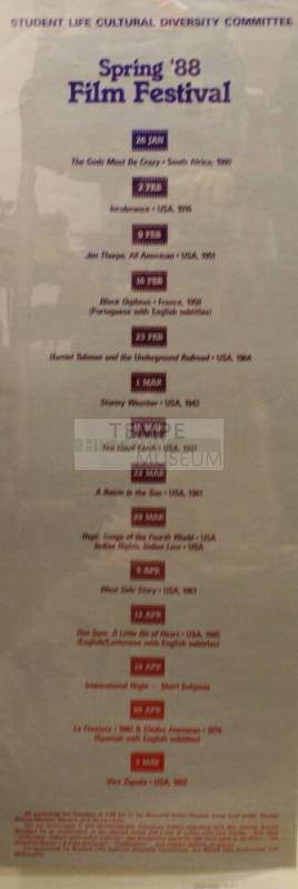 Poster- Spring '88 Film Festival- Arizona State University
