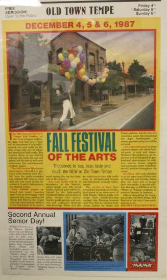 Poster-Fall Festival of the Arts, 1987