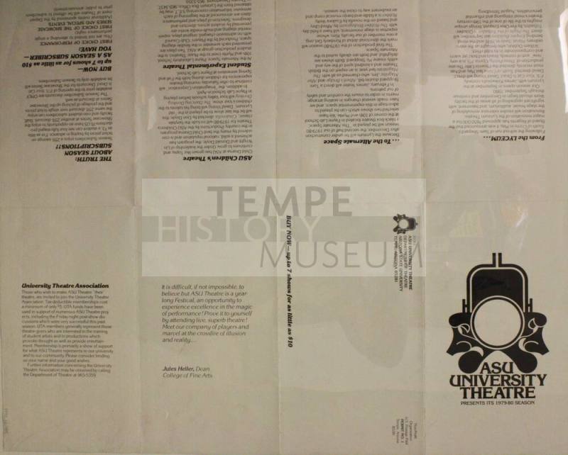 Poster-Arizona State University Theatre, 1979-1980