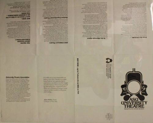 Poster-Arizona State University Theatre, 1979-1980