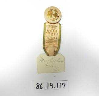 Rebekah Assembly pin and Ribbon