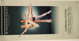 Poster- Houston Ballet- Gammage Center