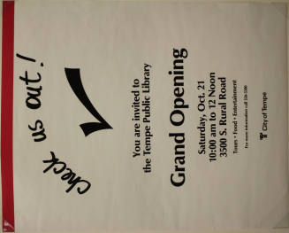 Poster- Tempe Pub. Library Grand Opening