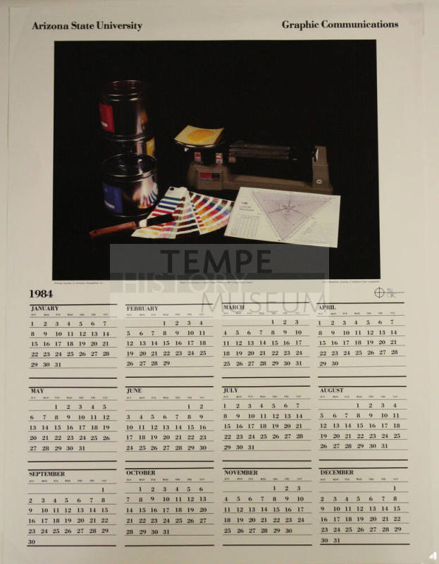 Poster- Calendar, Graphic Communications