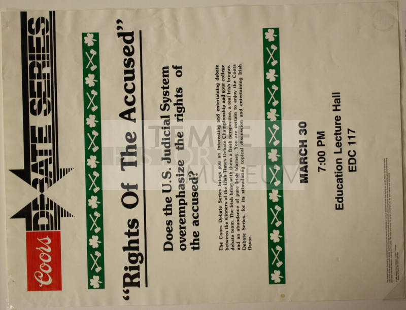 Poster- "Rights of the Accused" Debate