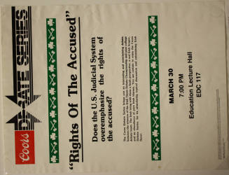 Poster- "Rights of the Accused" Debate