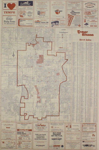 Map- Tempe, Arizona, 1982