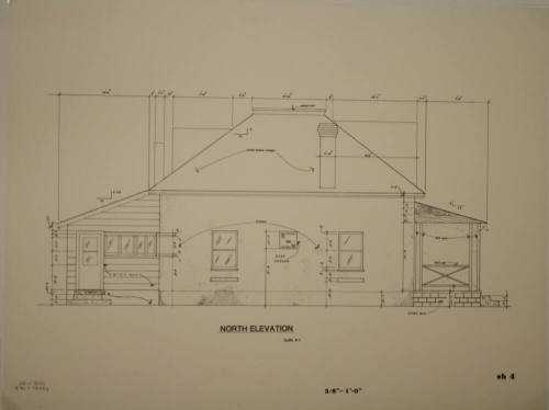North Elevation - Methodist Parsonage, 519 S Maple Avenue, Tempe, Arizona