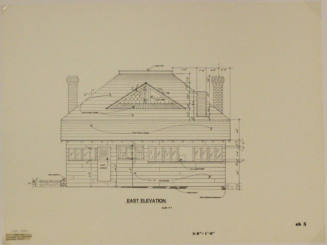 East Elevation - Methodist Episcopal Parsonage, 519 S Maple Avenue, Tempe, Arizona