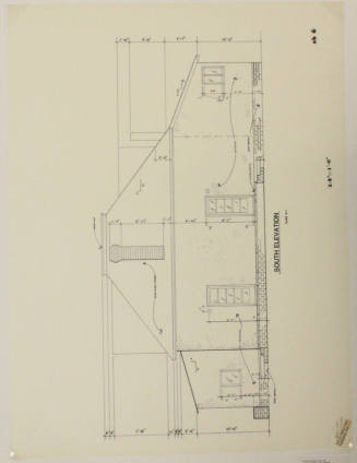 South Elevation - Methodist Episcopal Parsonage, 519 S Maple Avenue, Tempe, Arizona