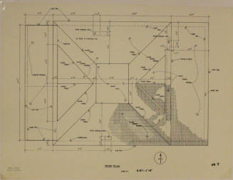 Roof Plan - Methodist Episcopal Parsonage, 519 S Maple Avenue, Tempe, Arizona