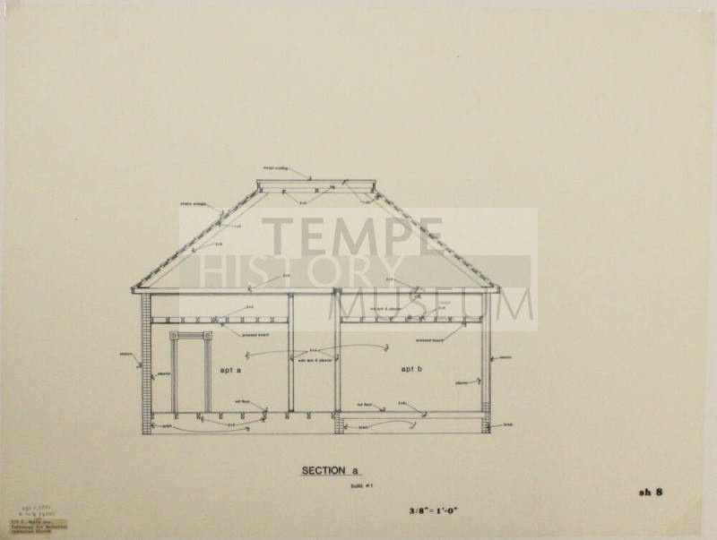 Section A - Methodist Episcopal Parsonage, 519 S Maple Avenue, Tempe, Arizona