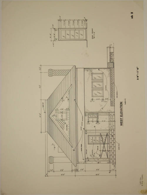 West Elevation - Methodist Parsonage, 519 S Maple Avenue, Tempe, Arizona