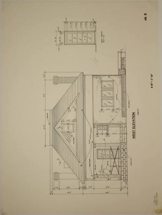 West Elevation - Methodist Parsonage, 519 S Maple Avenue, Tempe, Arizona