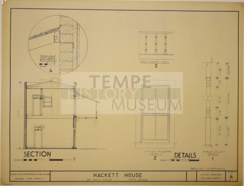 Section Details of Hackett House