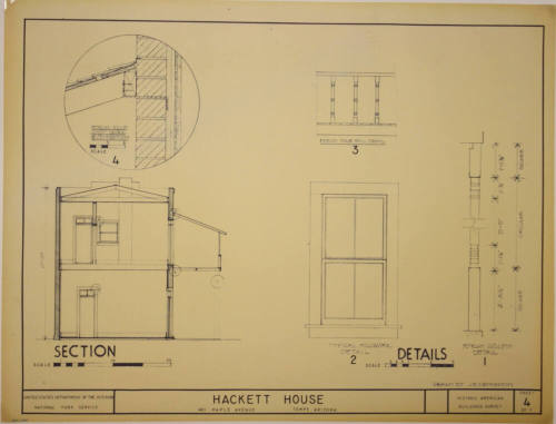Section Details of Hackett House
