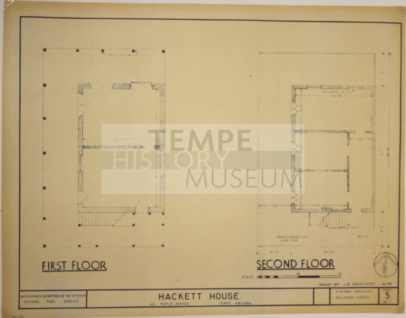 First and Second Floors of Hackett House