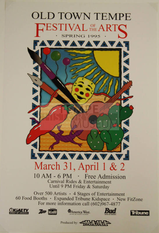 Poster-Spring Festival of the Arts, 1995