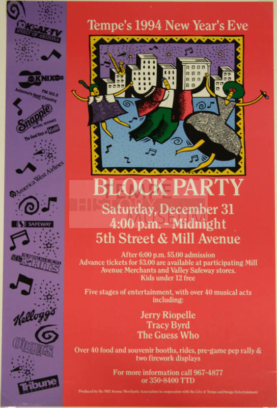 Poster-Tempe's New Years Eve Block Party