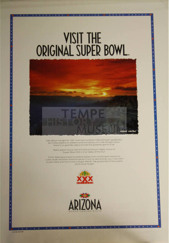 Poster - Visit the Original Superbowl