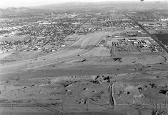 Aerial of Salt River and north Tempe