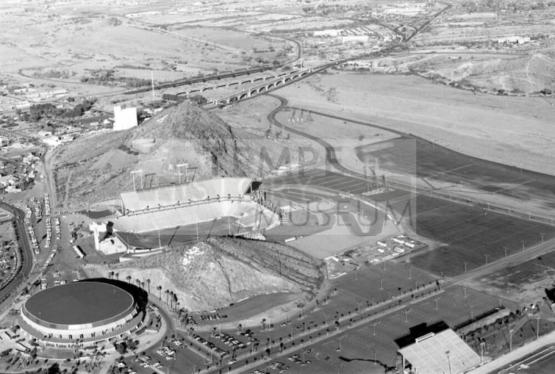 A Mountain, Sun Devil Stadium, ASU Activity Center, and Salt River Bridges
