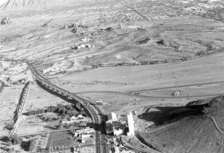 Aerial of Hayden Mill, Mill Avenue and Ash Avenue Bridges