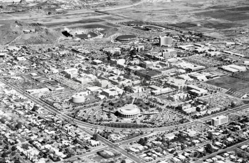Aerial View ASU and Gammage Auditorium