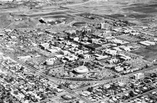 Aerial View ASU and Gammage Auditorium