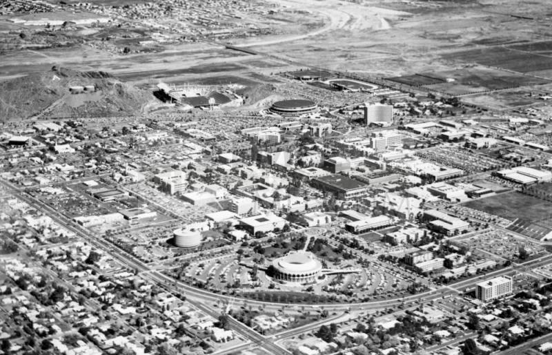 Aerial View ASU and Gammage Auditorium