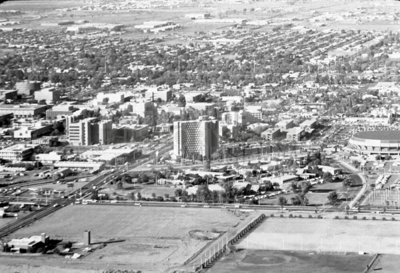 Aerial View of the City of Tempe, ASU