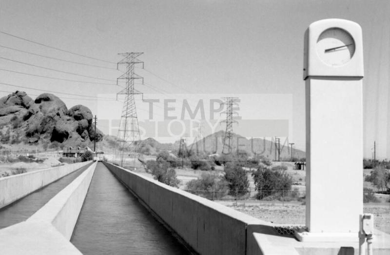 Papago Park Water Treatment Plant water channel