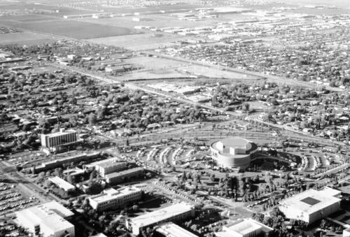 Aerial Photo of ASU Campus and Gammage Auditorium