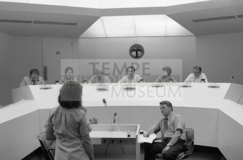 Tempe City Council meeting with Mayor Harry Mitchell