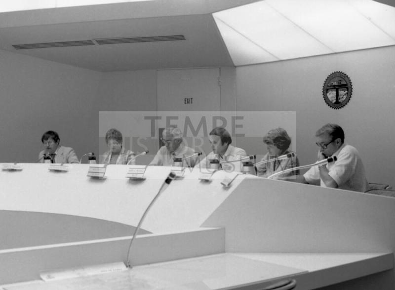 Tempe City Council meeting with Mayor Harry Mitchell