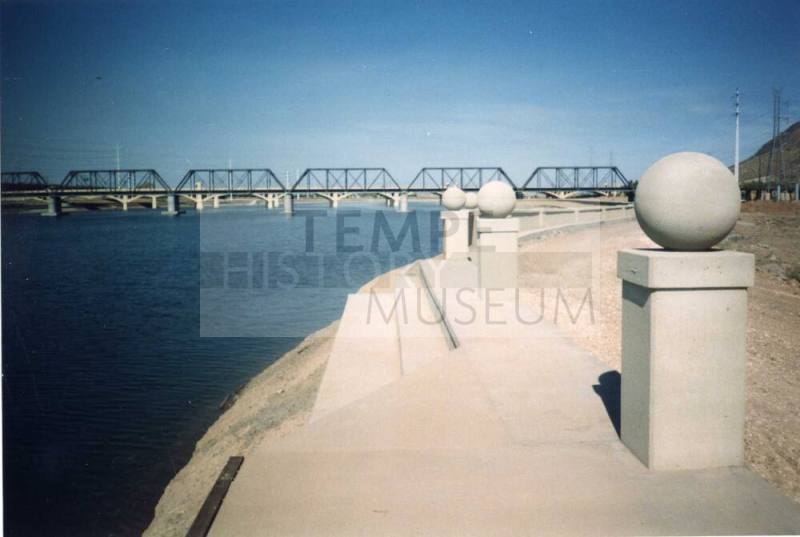 Tempe Town Lake 1999 by Concrete Ball Pillars