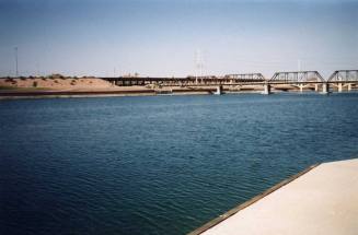 Tempe Town Lake 1999 and Railroad Bridge