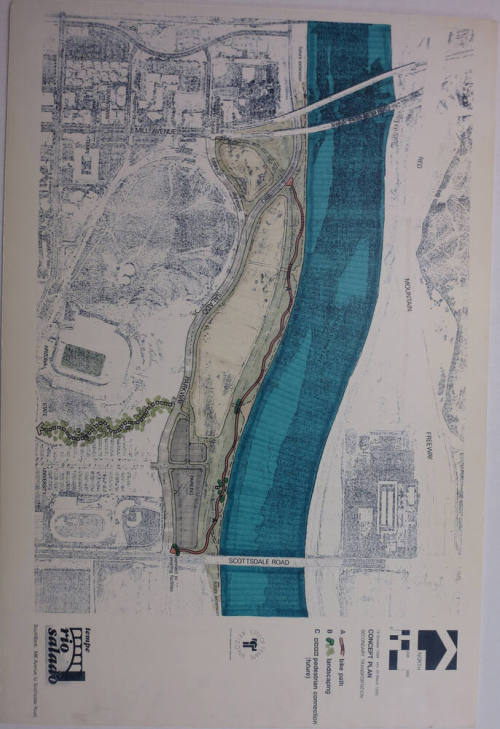 Rio Salado Southbank, Mill to Scottsdale Rd Concept of Secondary Transportation