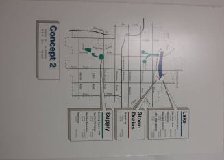 Proposed Plans for Storm Drains, Supply, and Lake